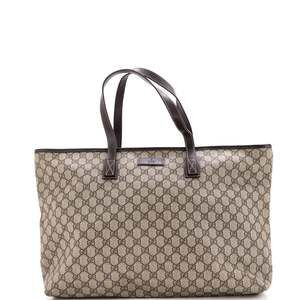 Gucci Plus Tote Gg Coated Canvas With #254354G10B